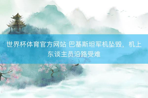 世界杯体育官方网站 巴基斯坦军机坠毁，机上东谈主员沿路受难