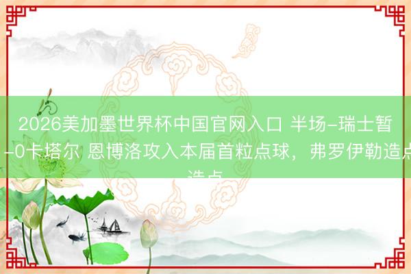 2026美加墨世界杯中国官网入口 半场-瑞士暂1-0卡塔尔 恩博洛攻入本届首粒点球,弗罗伊勒造点