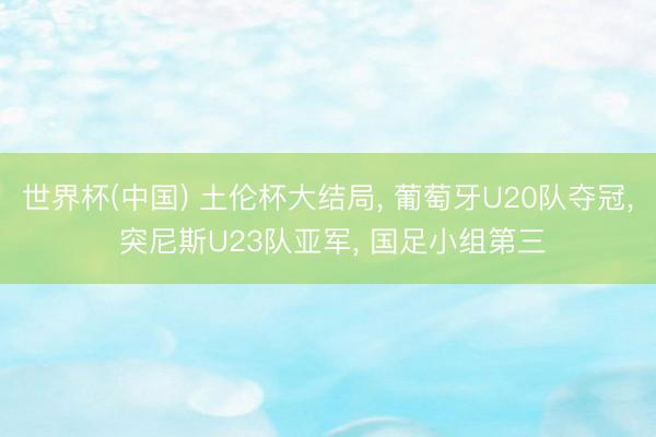 世界杯(中国) 土伦杯大结局， 葡萄牙U20队夺冠， 突尼斯U23队亚军， 国足小组第三
